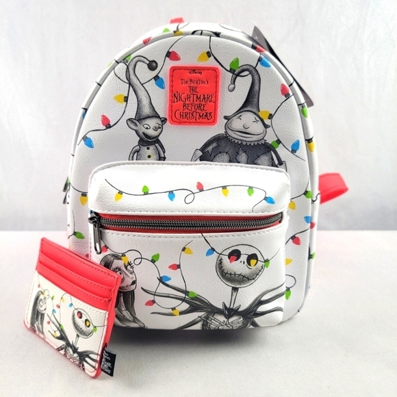 Disney Handbags - NWT Disney Nightmare Before Christmas holiday backpack and matching wallet